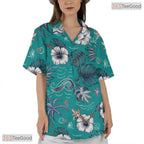 Tropical Sunset Hawaiian Shirt - Vibrant Ocean View Vacation Outfit Men