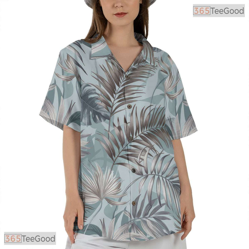 Yellow Pineapple Hawaiian Tee - Vintage Tropical Palm Beachwear Women