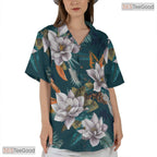 Vibrant Tropical Pineapple Hawaiian Shirt - Palm Island Aloha Style Unisex