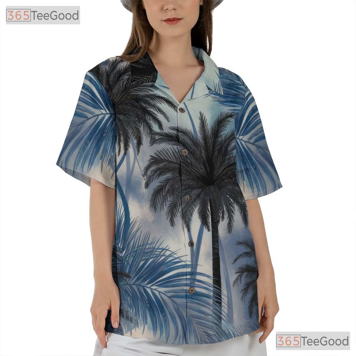 Tropical Palm Breeze Hawaiian Shirt - Summer Aloha Outfit Men & Women