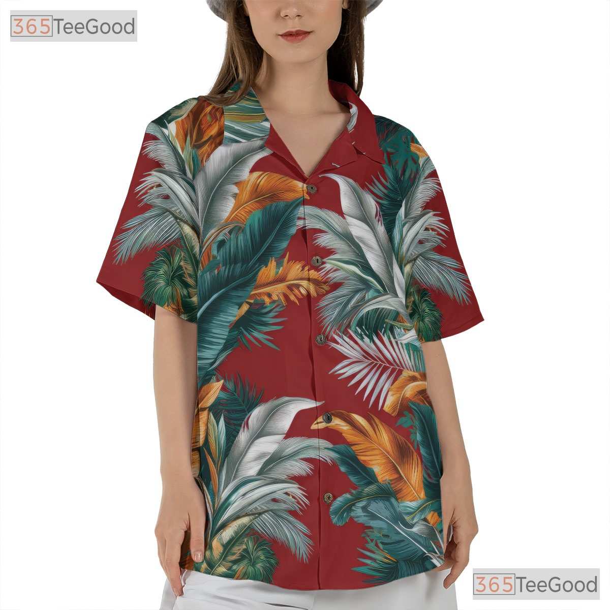 Rainforest Jungle Blaze Hawaiian Shirt - Tropical Summer Aloha Shirt Unisex
