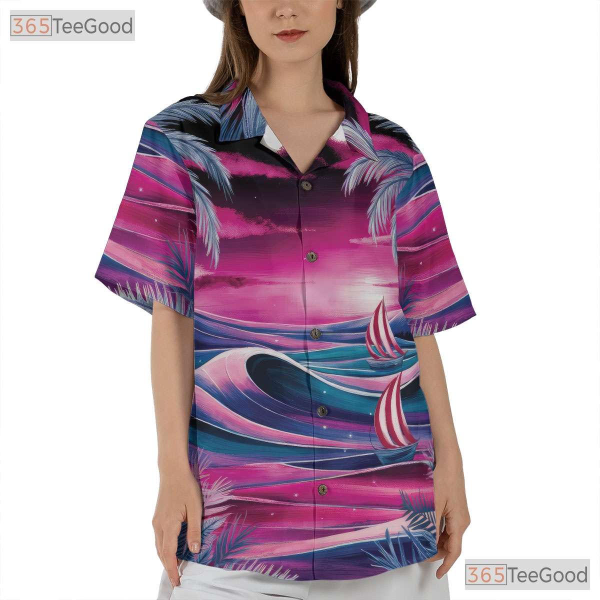 Aloha Sunset Hawaiian Shirt - Tropical Palm Beach Style Men & Women