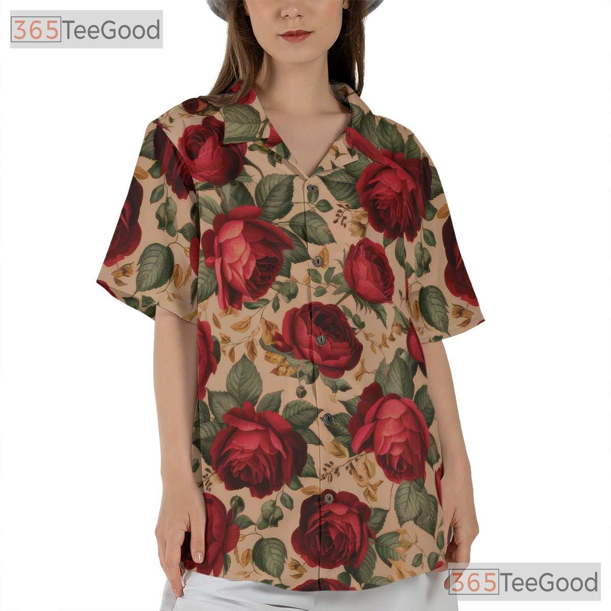 Vintage Blue Hibiscus Floral Hawaiian Shirt - Tropical Beach Tee For Men