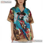Funny Pig Hawaiian Shirt - Pink Farm Animal Unisex Aloha Tee
