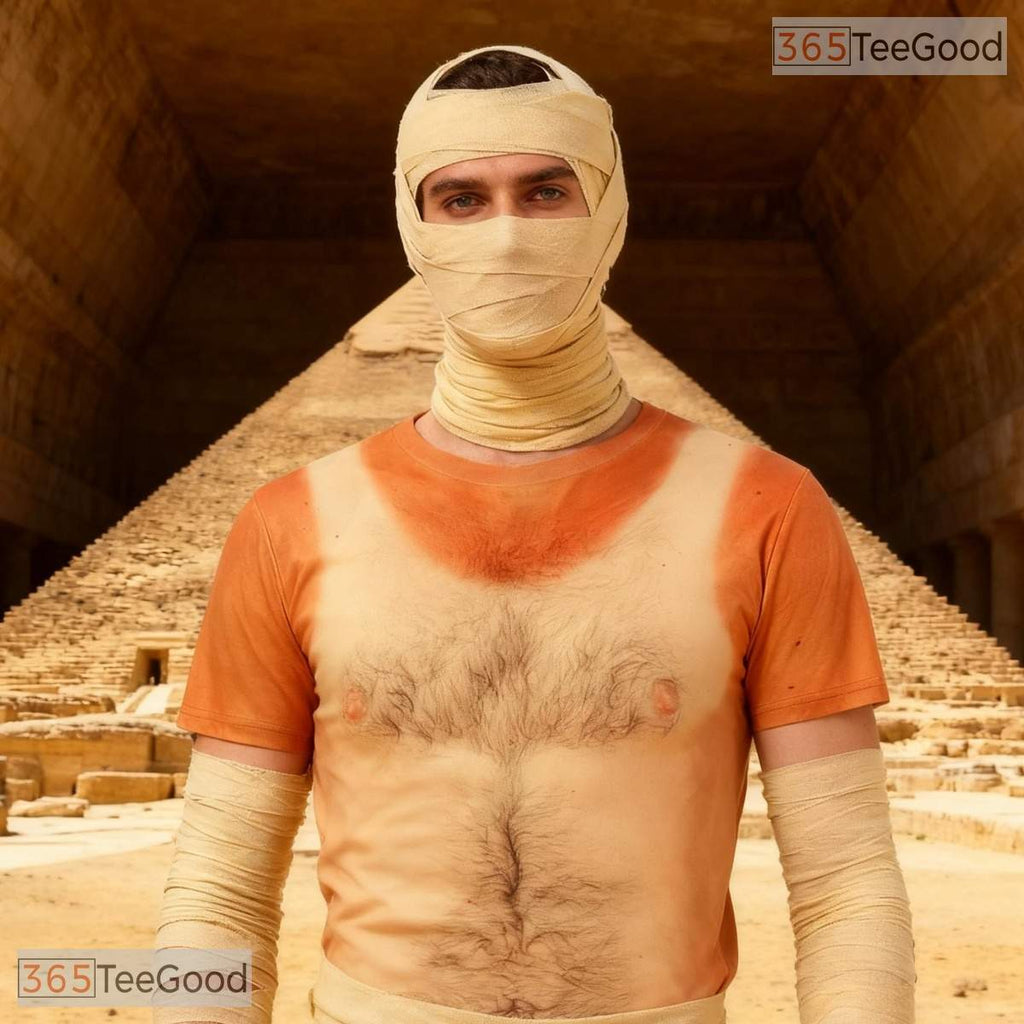 Hilarious Fake Hairy Chest Costume Novelty 3D Printed Casual Unisex Tee Shirt Top
