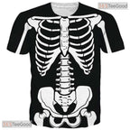 Hallow Black Funny Graphic 3D Novelty Casual Crewneck Adult Tee Shirt Unisex