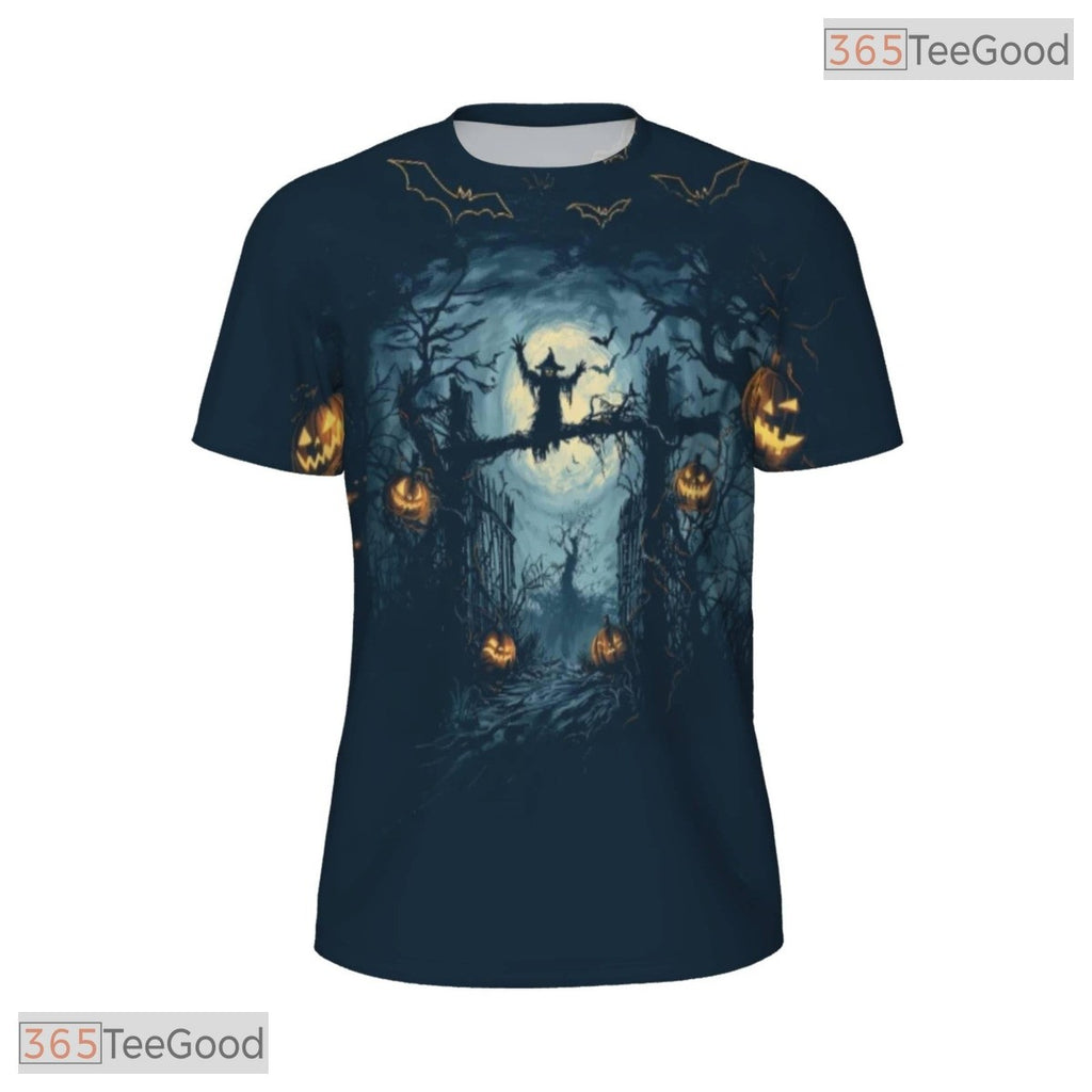 Spooky Halloween Pumpkin Graphic 3D Pattern Printed Casual Unisex T-Shirt Styles