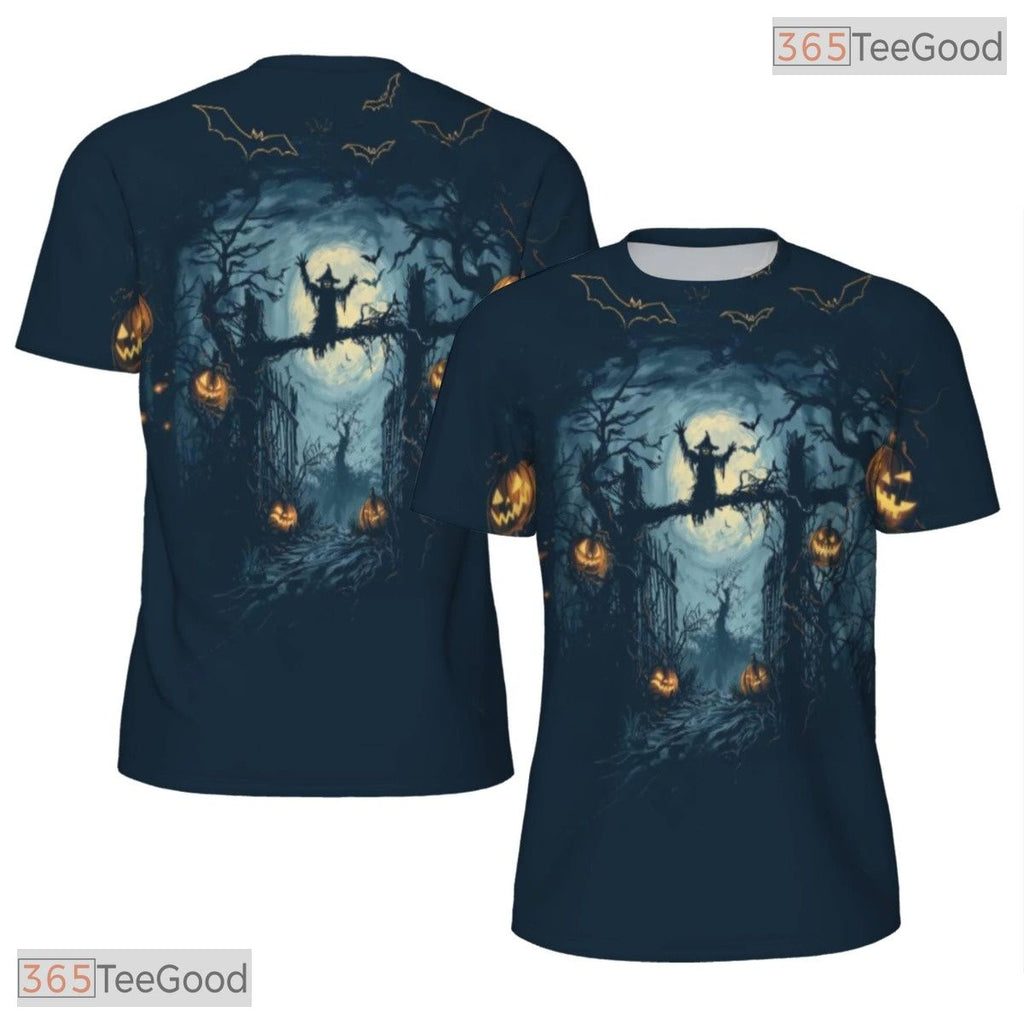 Spooky Halloween Pumpkin Graphic 3D Pattern Printed Casual Unisex T-Shirt Styles