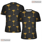 Summer Beach Hawaiian Coconut Tree Graphic 3D Printed Casual Unisex T-Shirts