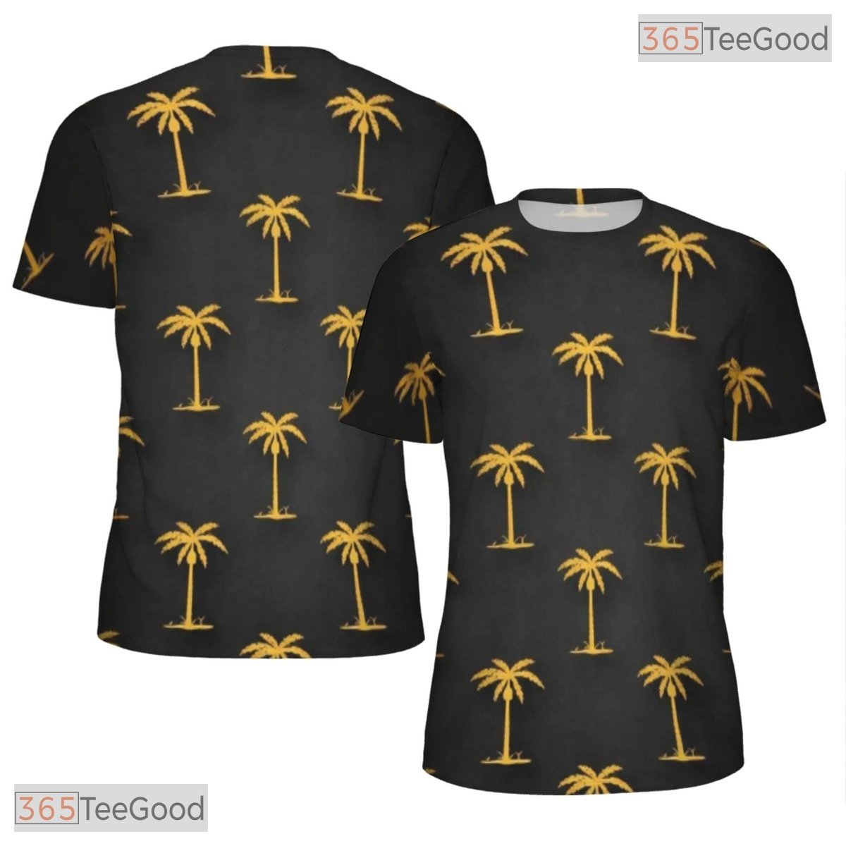 Summer Beach Hawaiian Coconut Tree Graphic 3D Printed Casual Unisex T-Shirts