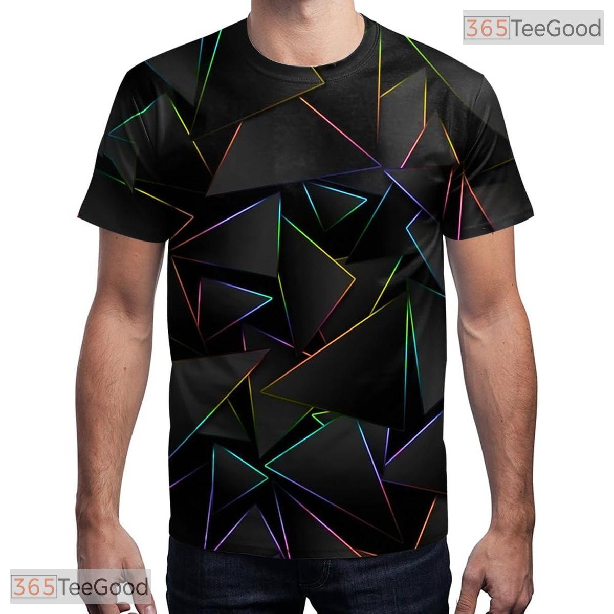 Deep Black Graphic Fashion 3D Printed Casual Short Sleeve Unisex Tee Shirt Styles