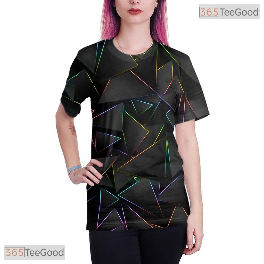 Deep Black Graphic Fashion 3D Printed Casual Short Sleeve Unisex Tee Shirt Styles
