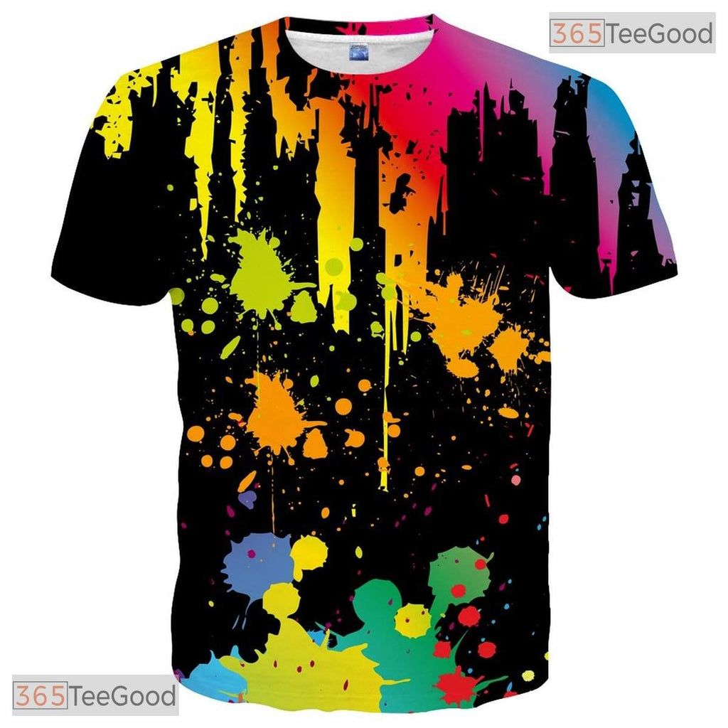 Deep Space Black Cosmic Graphic 3D Printed Casual Unisex Short Sleeve T-Shirt