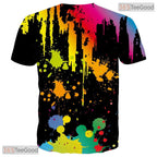 Deep Space Black Cosmic Graphic 3D Printed Casual Unisex Short Sleeve T-Shirt