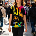 Deep Space Black Cosmic Graphic 3D Printed Casual Unisex Short Sleeve T-Shirt