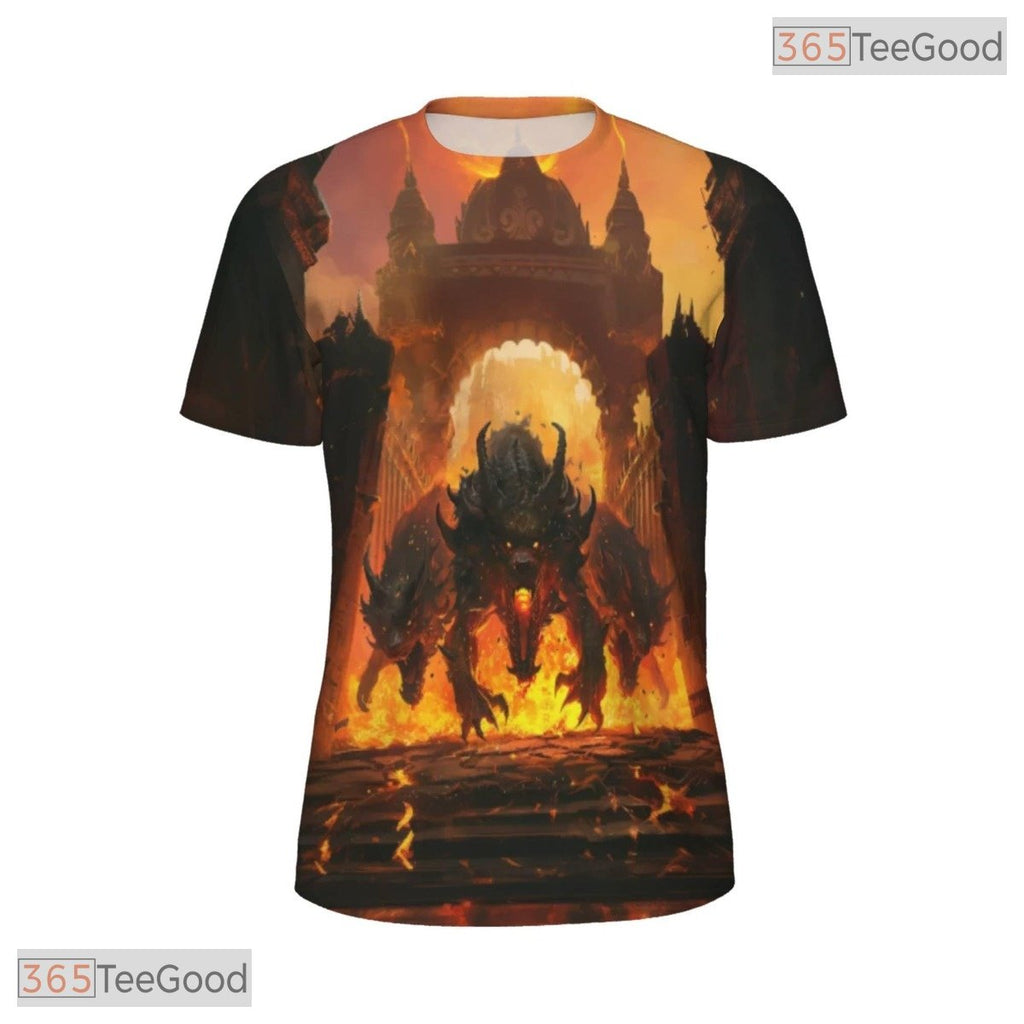 Mythical Hell Hound Graphic Art 3D Pattern Printed Casual Unisex T-Shirt Styles