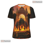 Mythical Hell Hound Graphic Art 3D Pattern Printed Casual Unisex T-Shirt Styles