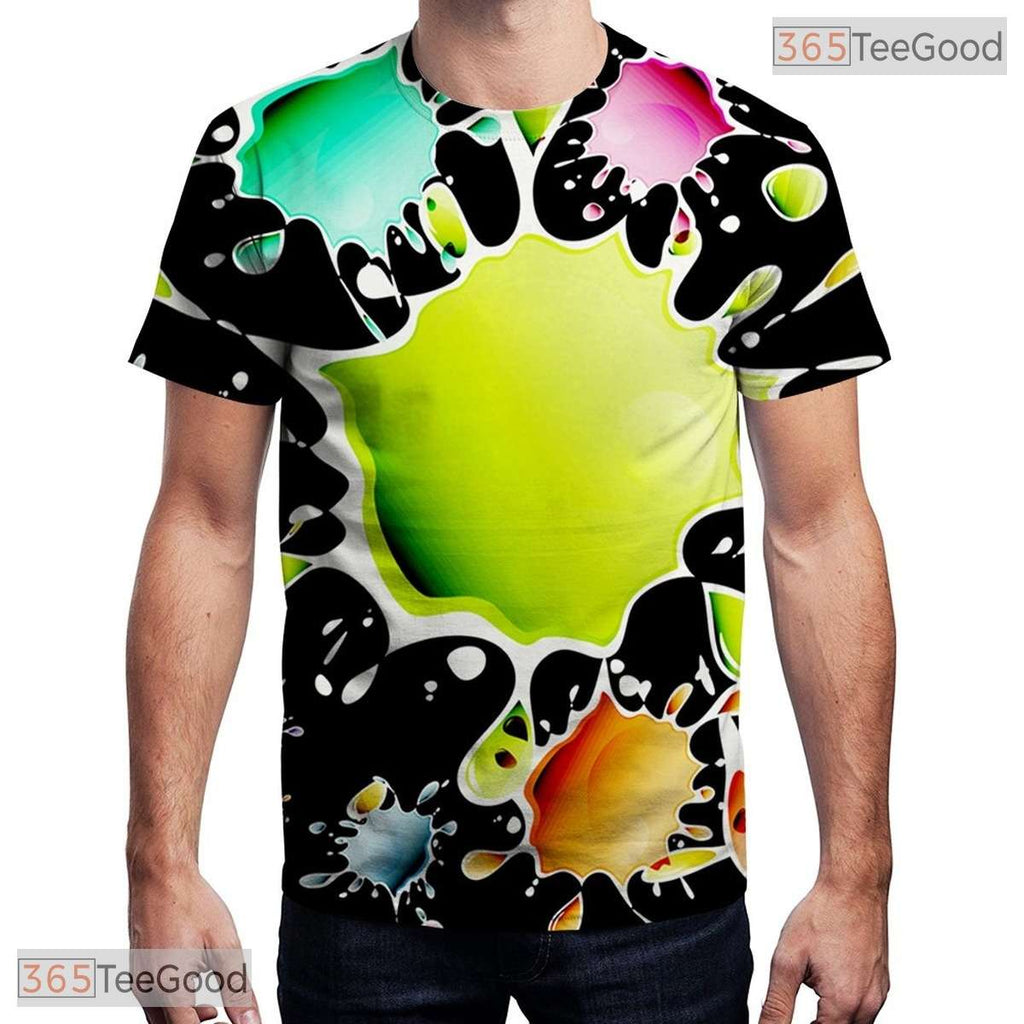 Deep Black Cosmic Space Galaxy Graphic 3D Printed Casual Unisex T-Shirt Styles