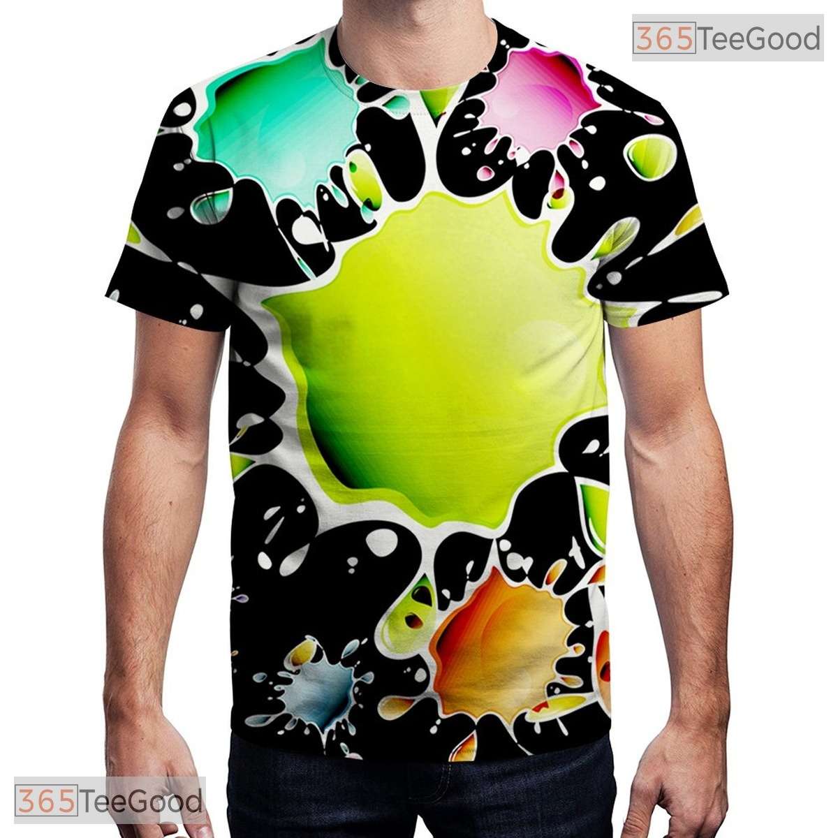 Deep Black Cosmic Space Galaxy Graphic 3D Printed Casual Unisex T-Shirt Styles