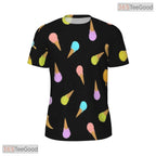 Sweet Ice Cream Snacks Food Graphic Novelty 3D Printed Casual Unisex T-Shirt