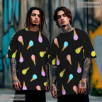 Sweet Ice Cream Snacks Food Graphic Novelty 3D Printed Casual Unisex T-Shirt