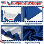 Blue Independence Day 4th Of July Graphic 3D Printed Casual Unisex Tee Shirt