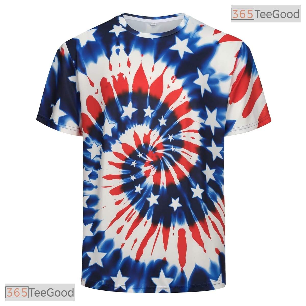 Tie Dye USA Independence Day 4th Of July 3D Printed Casual Unisex Tee Shirts