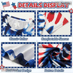 Tie Dye USA Independence Day 4th Of July 3D Printed Casual Unisex Tee Shirts