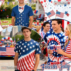 Patriotic American Flag Independence Day 3D Printed Casual Unisex Tee Shirts