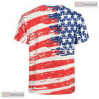Patriotic American Flag Independence Day 3D Printed Casual Unisex Tee Shirts