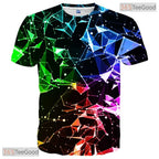 Creative Pattern Space Graphic 3D Printed Casual Unisex Tee Shirt Men Women Teens