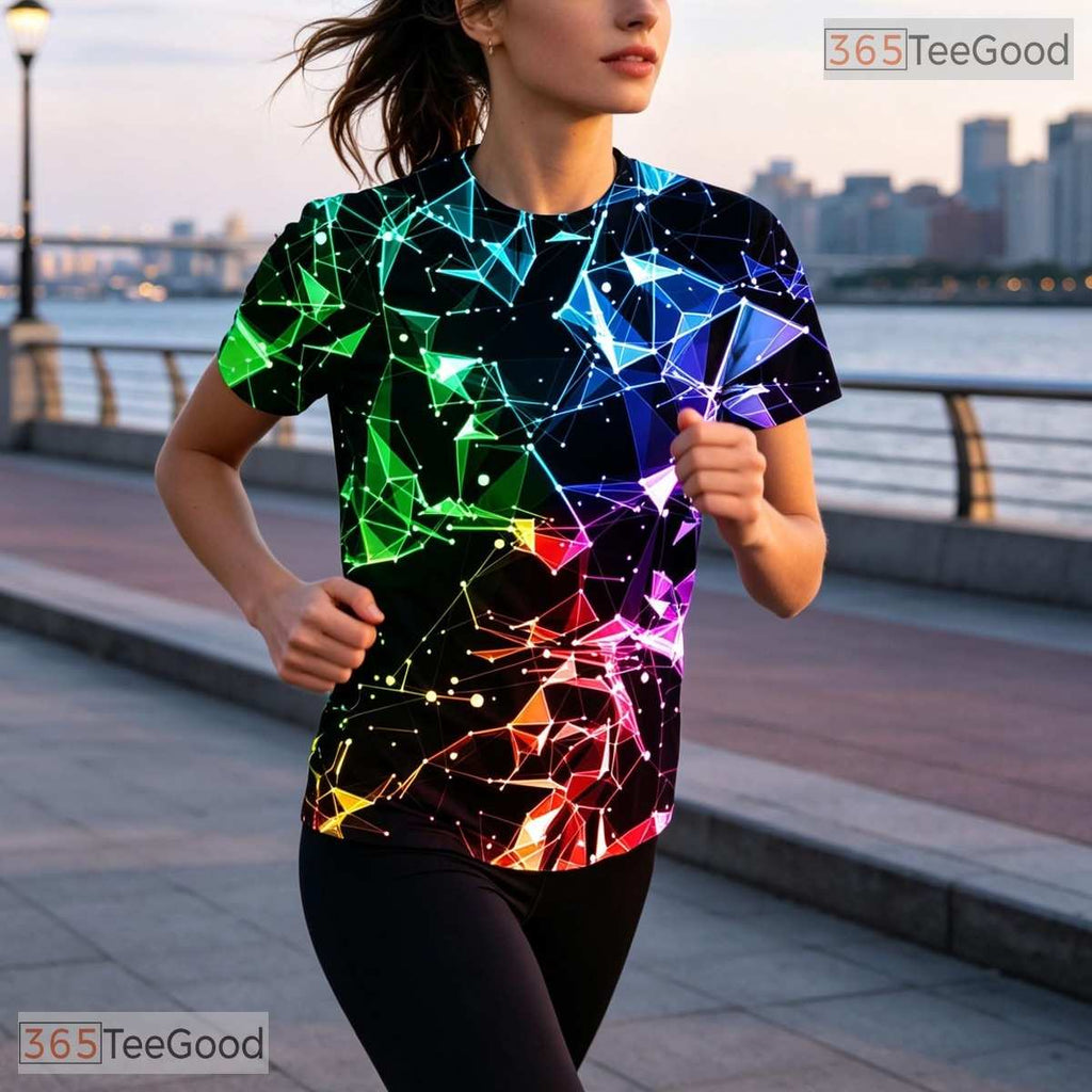 Creative Pattern Space Graphic 3D Printed Casual Unisex Tee Shirt Men Women Teens