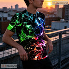 Creative Pattern Space Graphic 3D Printed Casual Unisex Tee Shirt Men Women Teens