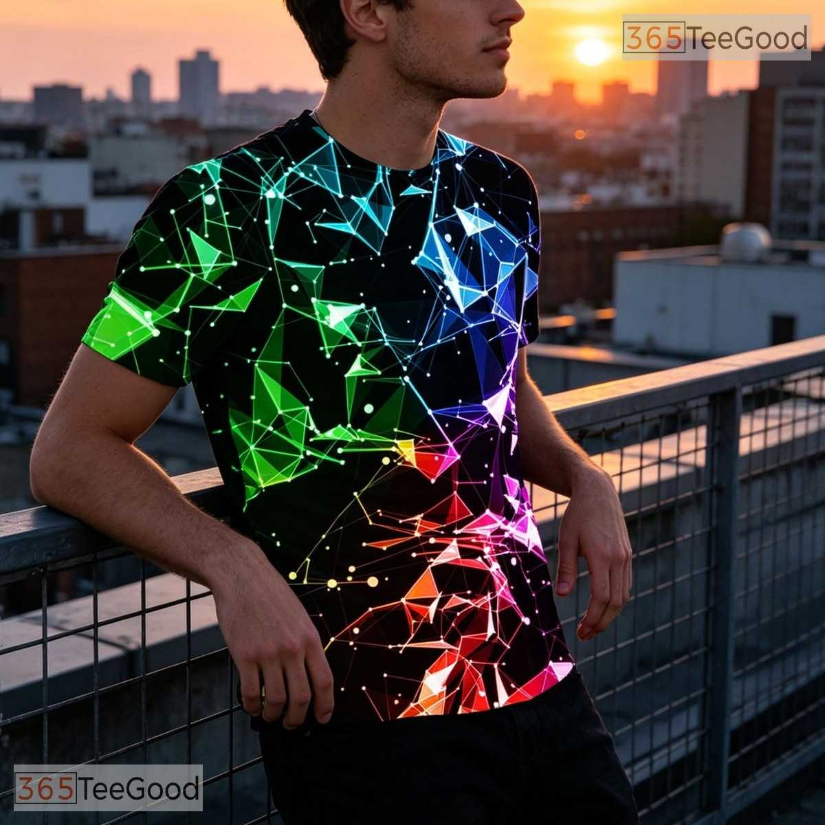 Creative Pattern Space Graphic 3D Printed Casual Unisex Tee Shirt Men Women Teens