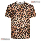 Fierce Leopard Animal Print Costume Novelty 3D Graphic Printed Casual Unisex T-Shirt