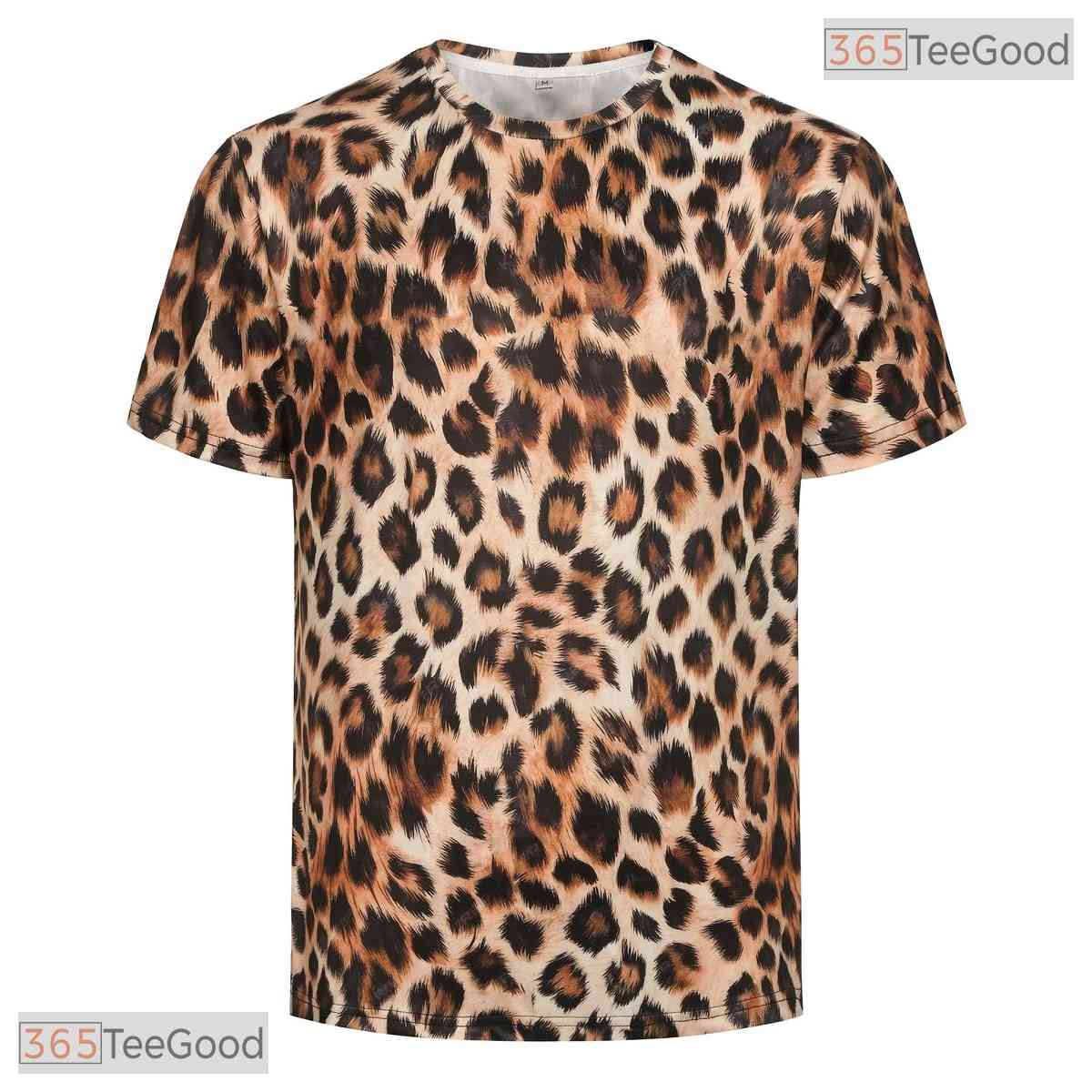 Fierce Leopard Animal Print Costume Novelty 3D Graphic Printed Casual Unisex T-Shirt