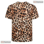 Fierce Leopard Animal Print Costume Novelty 3D Graphic Printed Casual Unisex T-Shirt