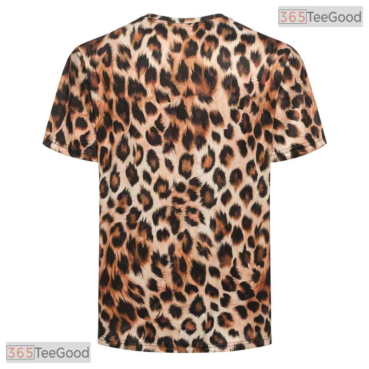 Fierce Leopard Animal Print Costume Novelty 3D Graphic Printed Casual Unisex T-Shirt