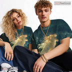 King Lion Wild Animal Graphic Art 3D Pattern Printed Casual Unisex T-Shirt Tops