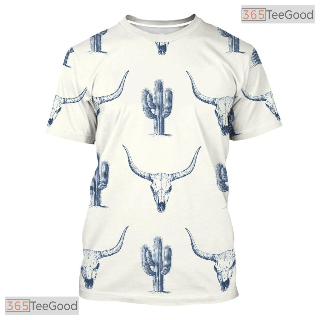 Longhorn Oktoberfest Beer Costume Novelty Graphic 3D Printed Casual Unisex T-Shirt Top