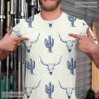 Longhorn Oktoberfest Beer Costume Novelty Graphic 3D Printed Casual Unisex T-Shirt Top