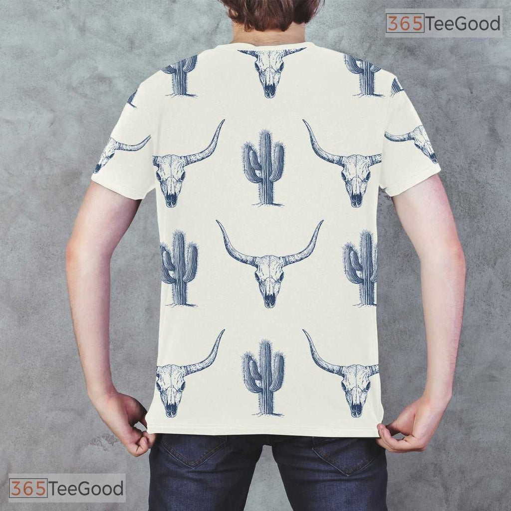 Longhorn Oktoberfest Beer Costume Novelty Graphic 3D Printed Casual Unisex T-Shirt Top