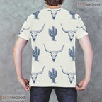 Longhorn Oktoberfest Beer Costume Novelty Graphic 3D Printed Casual Unisex T-Shirt Top