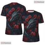 Traditional Chinese Dragon Graphic 3D Pattern Printed Casual Unisex T-Shirt Top