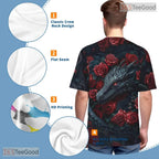 Traditional Chinese Dragon Graphic 3D Pattern Printed Casual Unisex T-Shirt Top