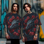 Traditional Chinese Dragon Graphic 3D Pattern Printed Casual Unisex T-Shirt Top