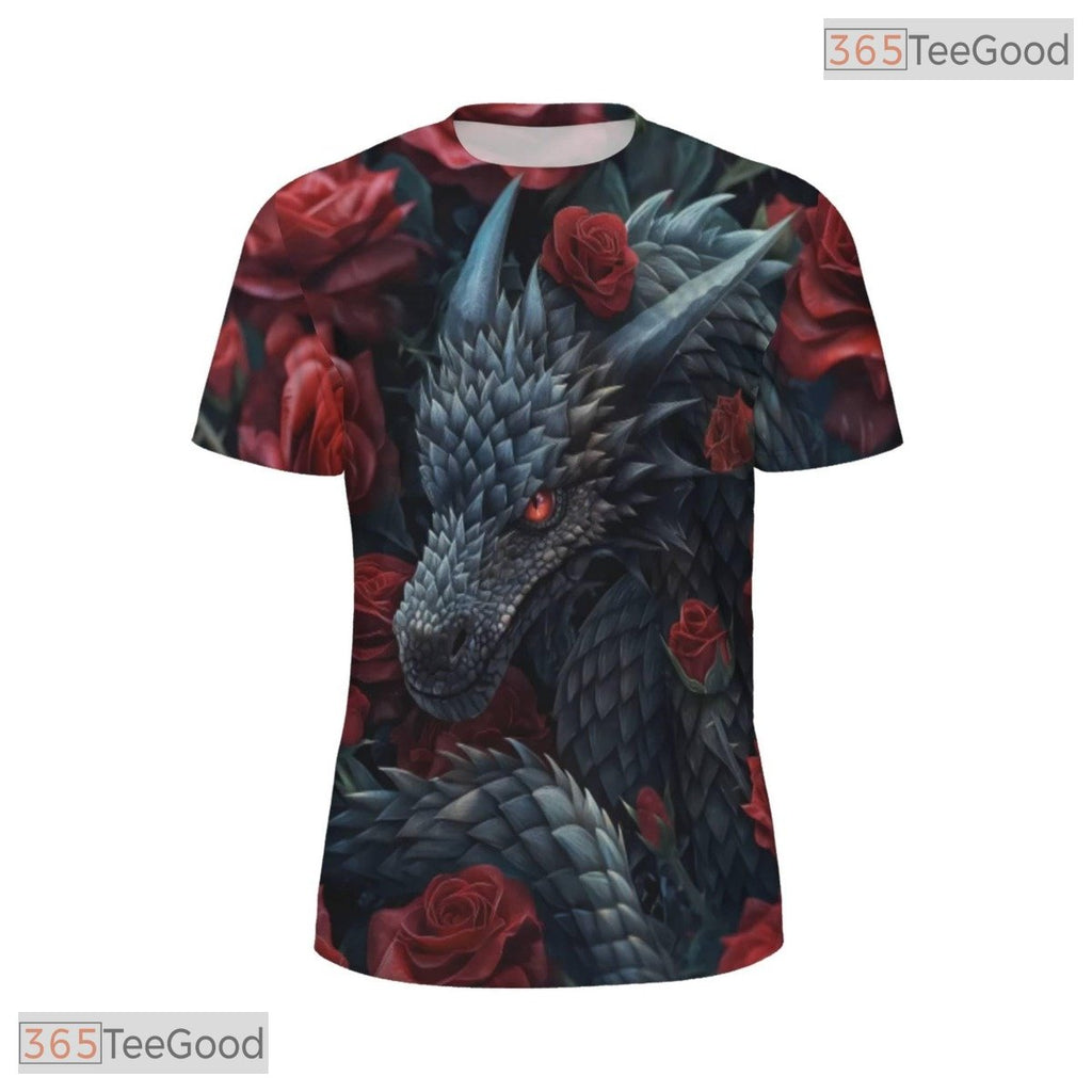 Majestic Asian Dragon Graphic Art 3D Pattern Printed Casual Unisex T-Shirt Tops