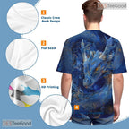 Mythical Eastern Dragon Graphic 3D Pattern Printed Casual Unisex Tee Shirt Styles