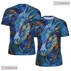 Mythical Eastern Dragon Graphic 3D Pattern Printed Casual Unisex Tee Shirt Style