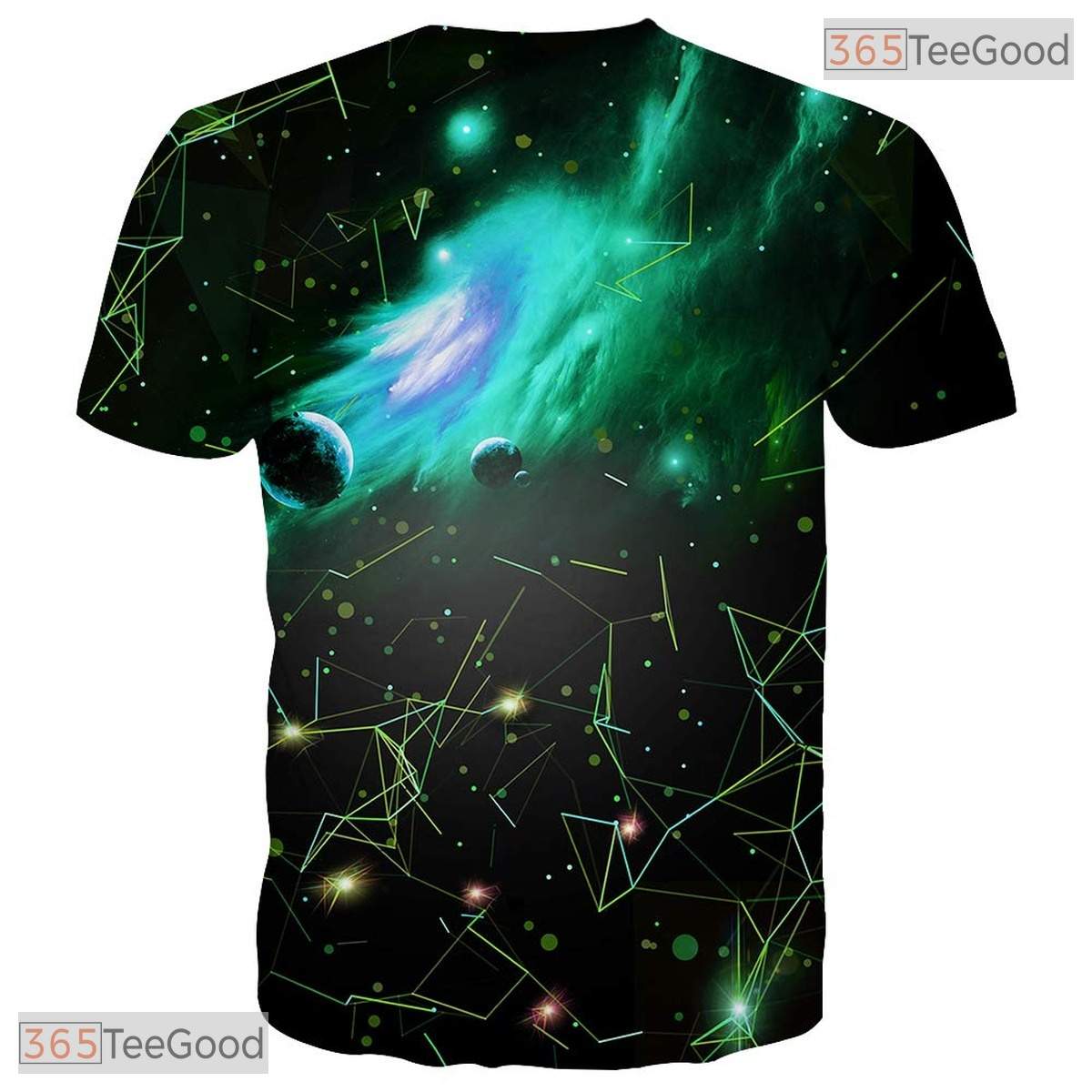 Neon Green Fantasy Art Graphic Design 3D Printed Casual Unisex Tee Shirt Tops